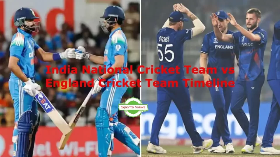 India National Cricket Team vs England Cricket Team Timeline